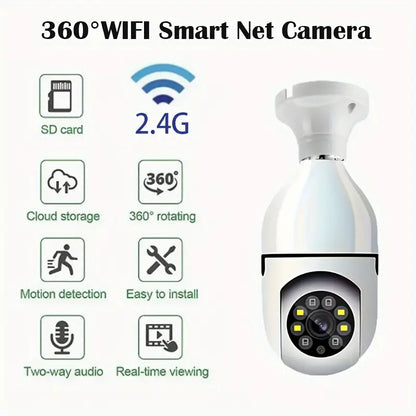 Camára bombillo wi-fi 360°